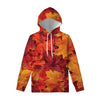 Autumn Maple Leaf Print Pullover Hoodie