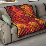 Autumn Maple Leaf Print Quilt