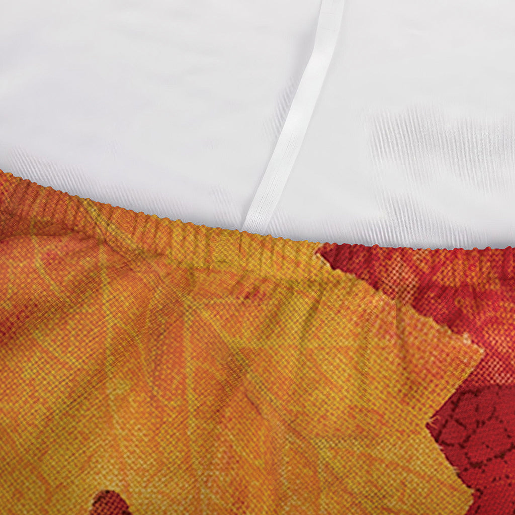 Autumn Maple Leaf Print Sofa Cover
