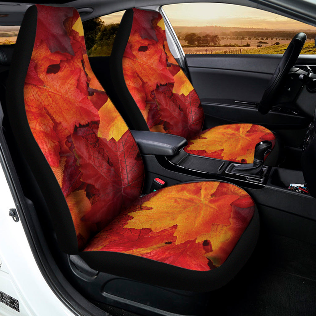 Autumn Maple Leaf Print Universal Fit Car Seat Covers