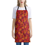 Autumn Maple Leaves Pattern Print Apron