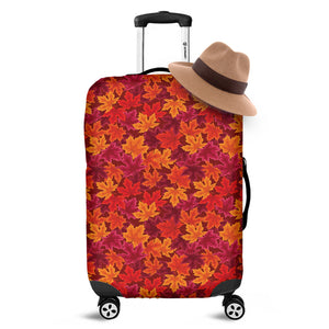 Autumn Maple Leaves Pattern Print Luggage Cover