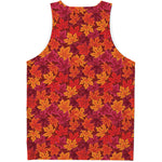 Autumn Maple Leaves Pattern Print Men's Tank Top