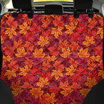 Autumn Maple Leaves Pattern Print Pet Car Back Seat Cover