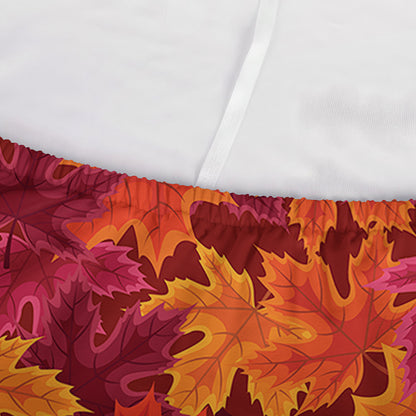 Autumn Maple Leaves Pattern Print Sofa Cover