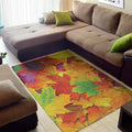 Autumn Maple Leaves Print Floor Mat
