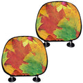 Autumn Maple Leaves Print Car Headrest Covers