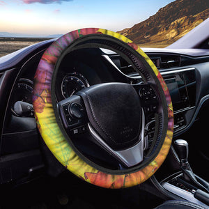 Autumn Maple Leaves Print Car Steering Wheel Cover