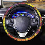 Autumn Maple Leaves Print Car Steering Wheel Cover