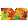 Autumn Maple Leaves Print Car Sun Shade