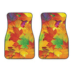 Autumn Maple Leaves Print Front Car Floor Mats