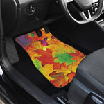 Autumn Maple Leaves Print Front Car Floor Mats