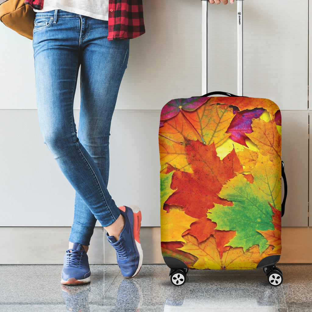 Autumn Maple Leaves Print Luggage Cover