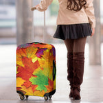 Autumn Maple Leaves Print Luggage Cover