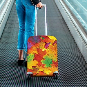 Autumn Maple Leaves Print Luggage Cover