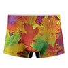 Autumn Maple Leaves Print Men's Boxer Briefs