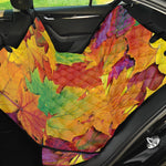 Autumn Maple Leaves Print Pet Car Back Seat Cover