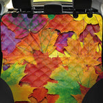 Autumn Maple Leaves Print Pet Car Back Seat Cover