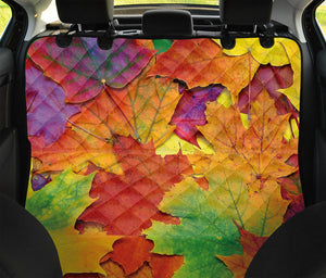 Autumn Maple Leaves Print Pet Car Back Seat Cover