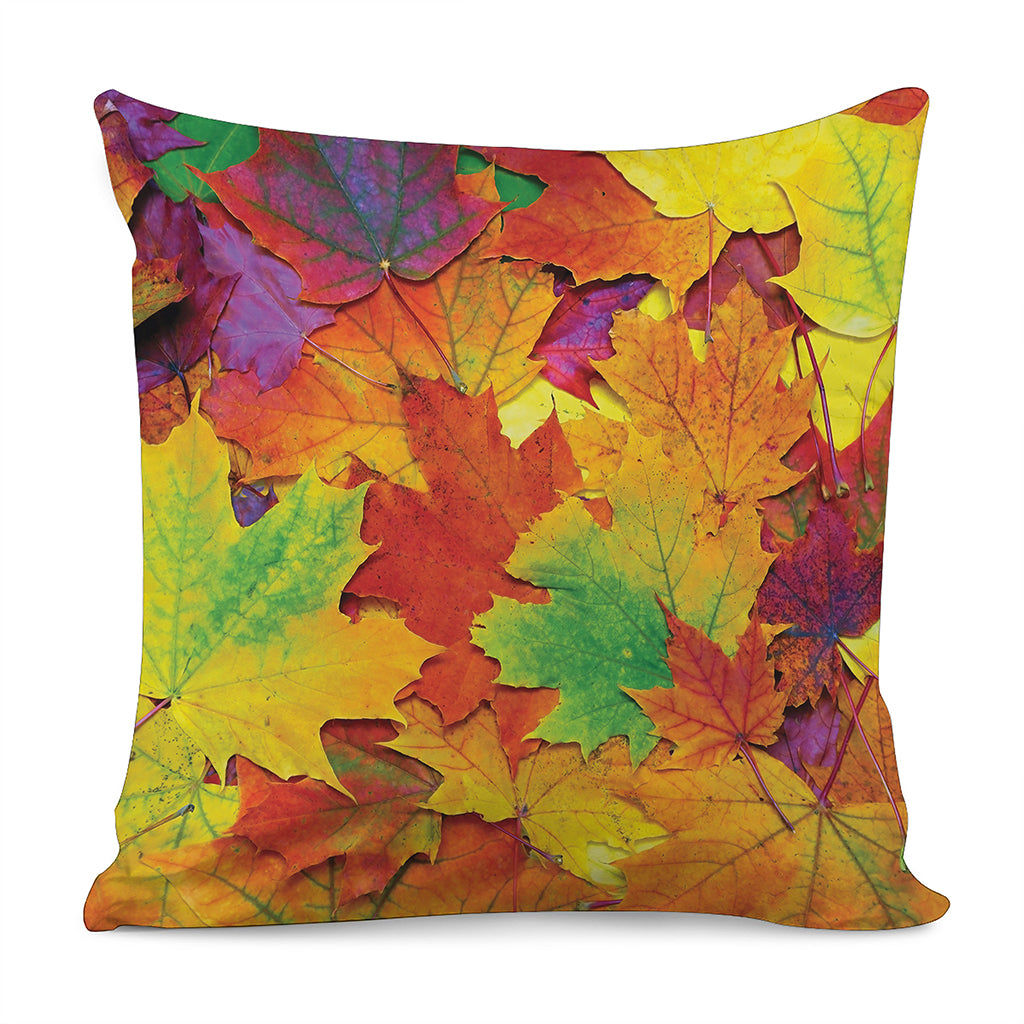 Autumn Maple Leaves Print Pillow Cover