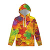 Autumn Maple Leaves Print Pullover Hoodie