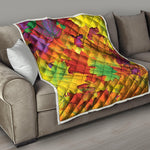 Autumn Maple Leaves Print Quilt