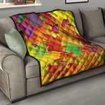 Autumn Maple Leaves Print Quilt