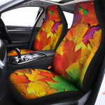 Autumn Maple Leaves Print Universal Fit Car Seat Covers