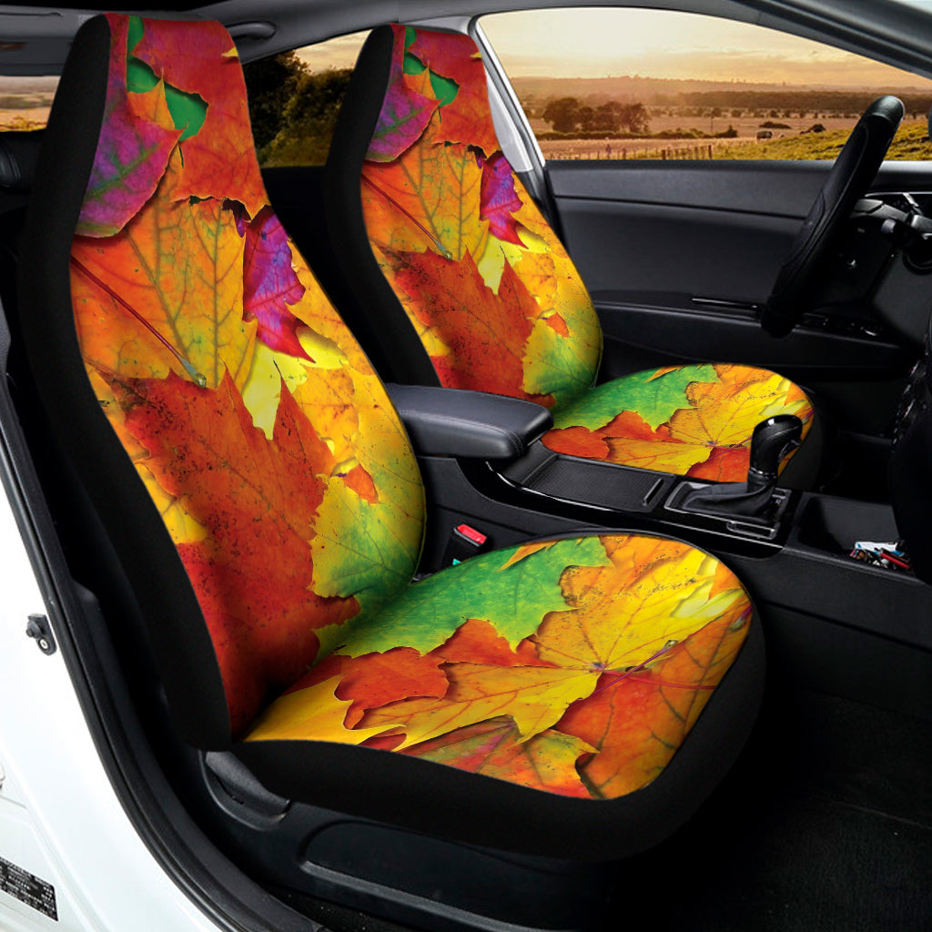 Autumn Maple Leaves Print Universal Fit Car Seat Covers