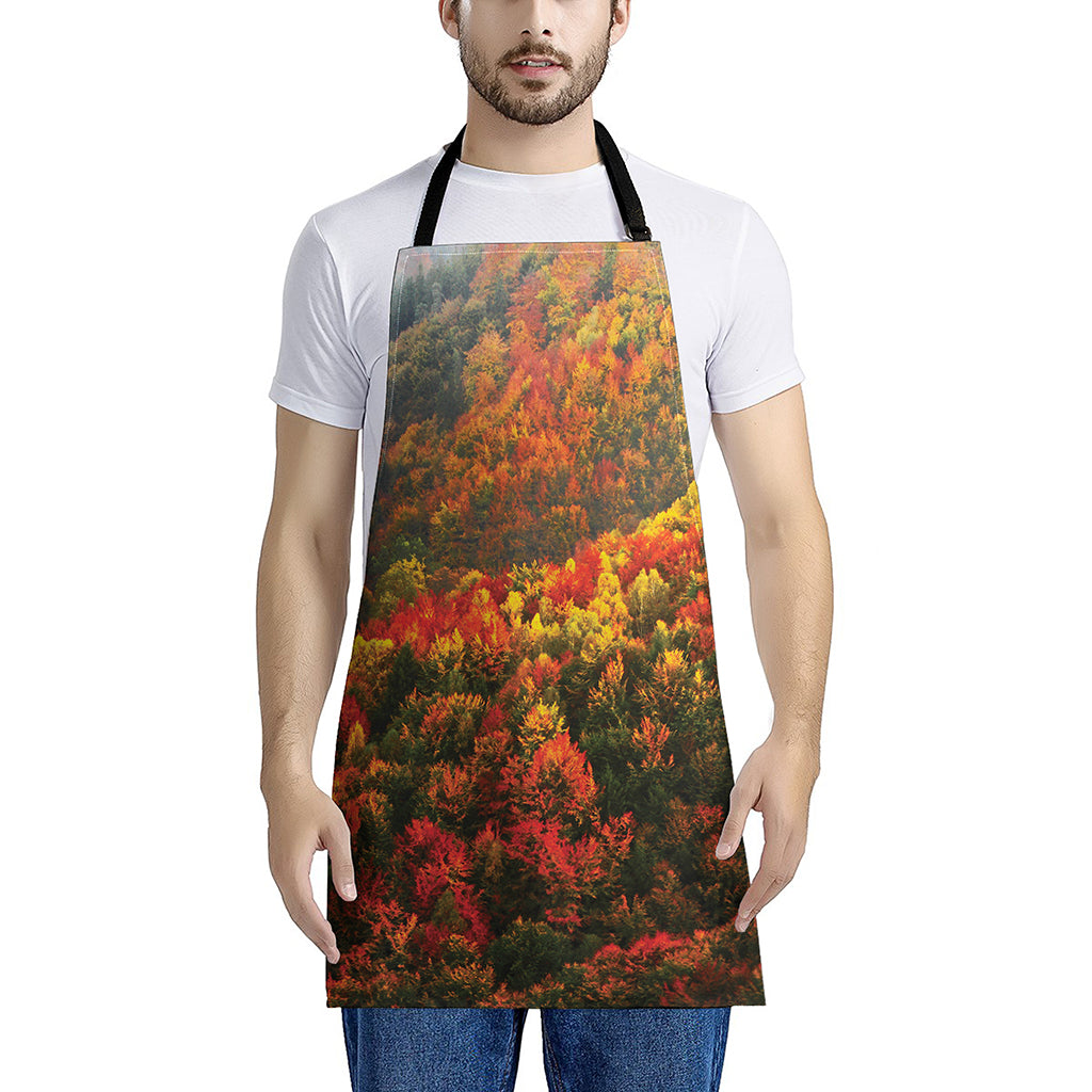 Autumn Mountain Print Apron