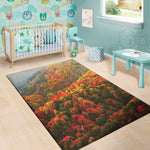 Autumn Mountain Print Area Rug