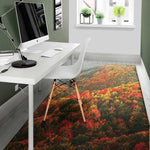 Autumn Mountain Print Area Rug