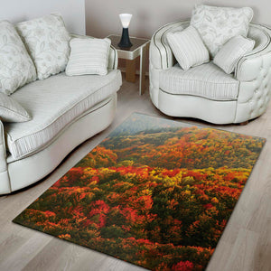 Autumn Mountain Print Area Rug