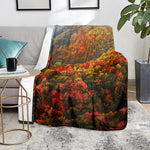 Autumn Mountain Print Blanket