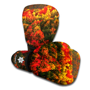 Autumn Mountain Print Boxing Gloves