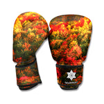 Autumn Mountain Print Boxing Gloves