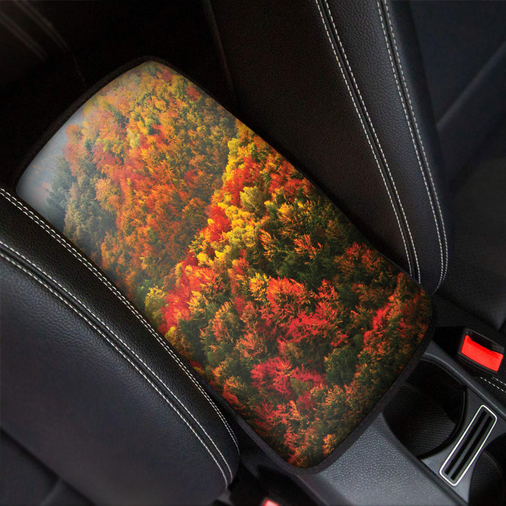 Autumn Mountain Print Car Center Console Cover