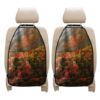 Autumn Mountain Print Car Seat Organizers