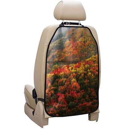Autumn Mountain Print Car Seat Organizers