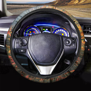 Autumn Mountain Print Car Steering Wheel Cover