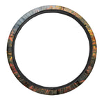 Autumn Mountain Print Car Steering Wheel Cover