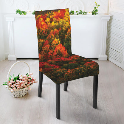 Autumn Mountain Print Dining Chair Slipcover
