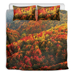 Autumn Mountain Print Duvet Cover Bedding Set