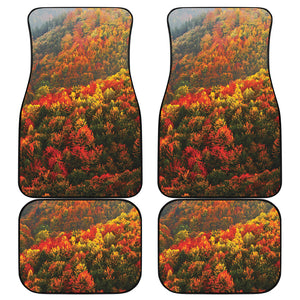 Autumn Mountain Print Front and Back Car Floor Mats