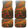 Autumn Mountain Print Front and Back Car Floor Mats