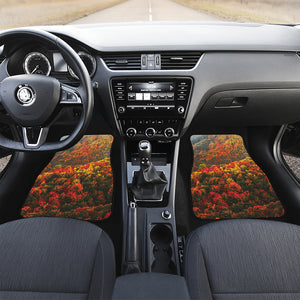 Autumn Mountain Print Front and Back Car Floor Mats