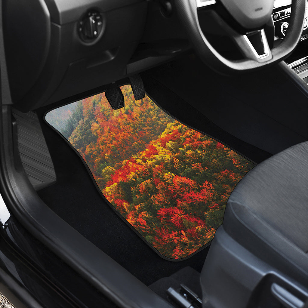 Autumn Mountain Print Front and Back Car Floor Mats