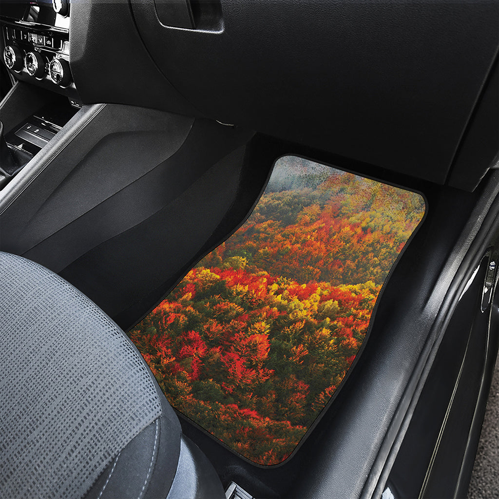 Autumn Mountain Print Front and Back Car Floor Mats