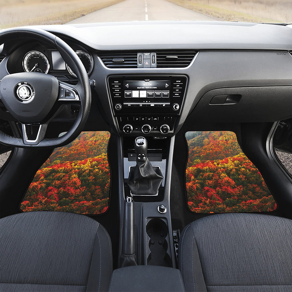 Autumn Mountain Print Front Car Floor Mats