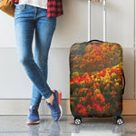 Autumn Mountain Print Luggage Cover